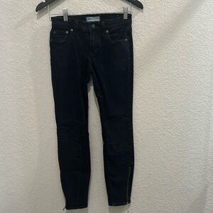 Madewell black ankle zipper Size 26